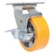 Vestil Polyurethane Swivel With Brake Caster 5 In. Diameter x 2 In. Width 990 lb Orange/Gray CST-VE-5X2PUA-SWB - alternate 6